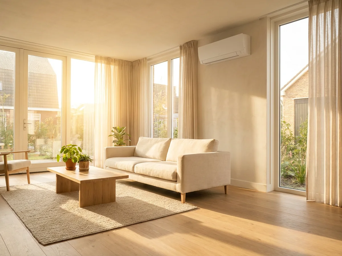 Airco voor de woonkamer: vermogen, warmtebelasting en opstelling