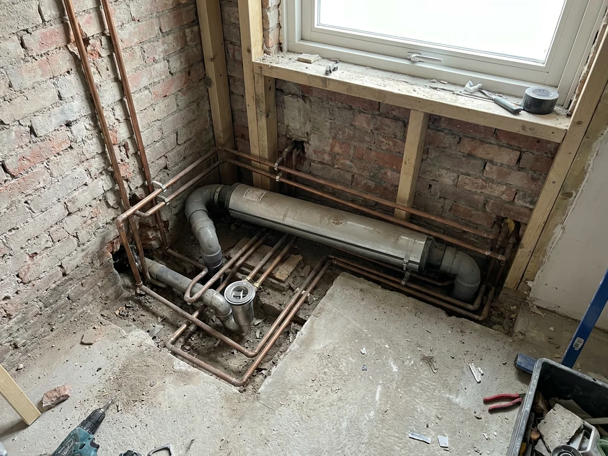 Douche-WTW inbouwen zonder kruipruimte: renovatie-oplossingen