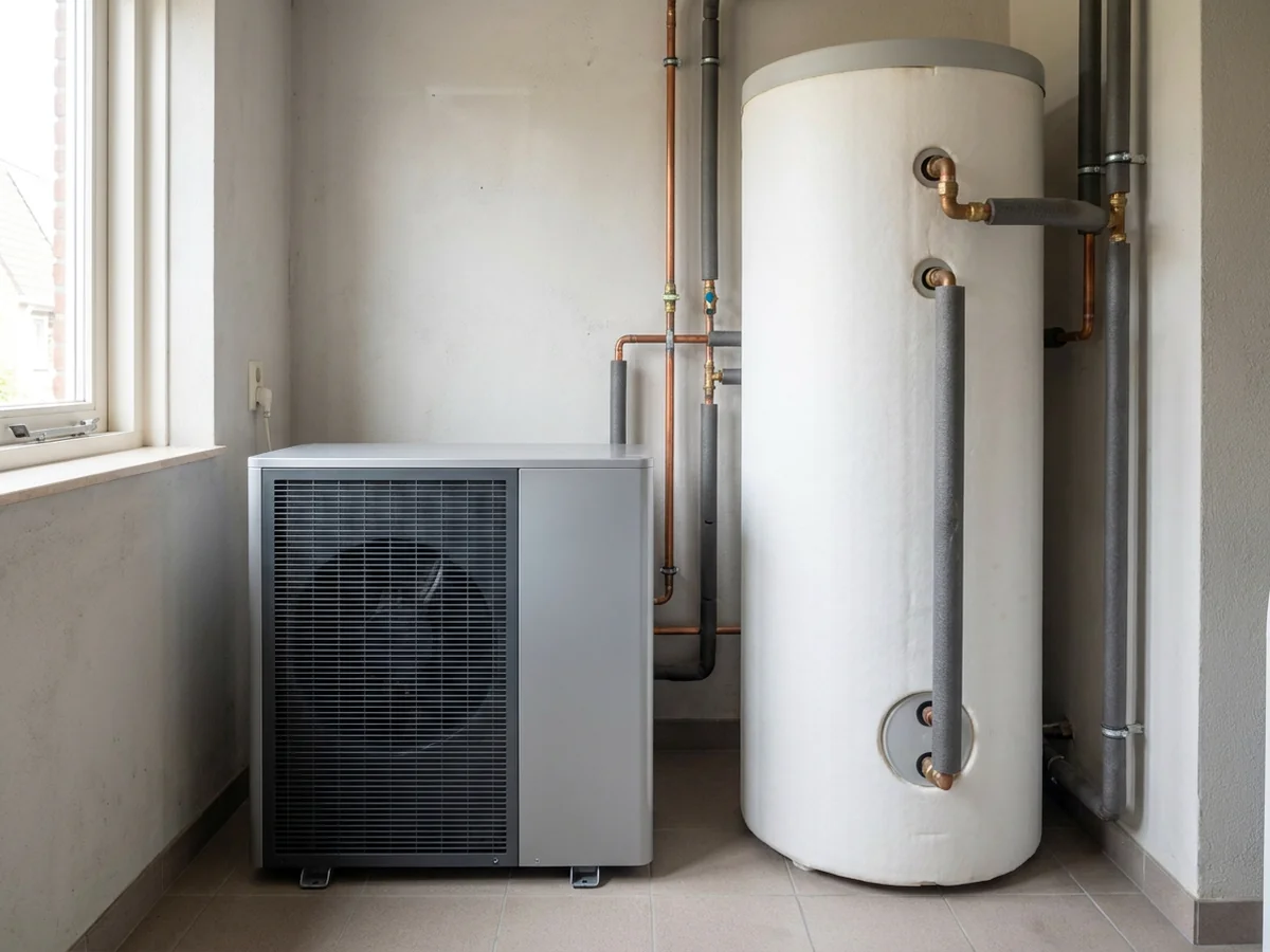 Indirect gestookt boilervat op de warmtepomp: werking en verswaterstation