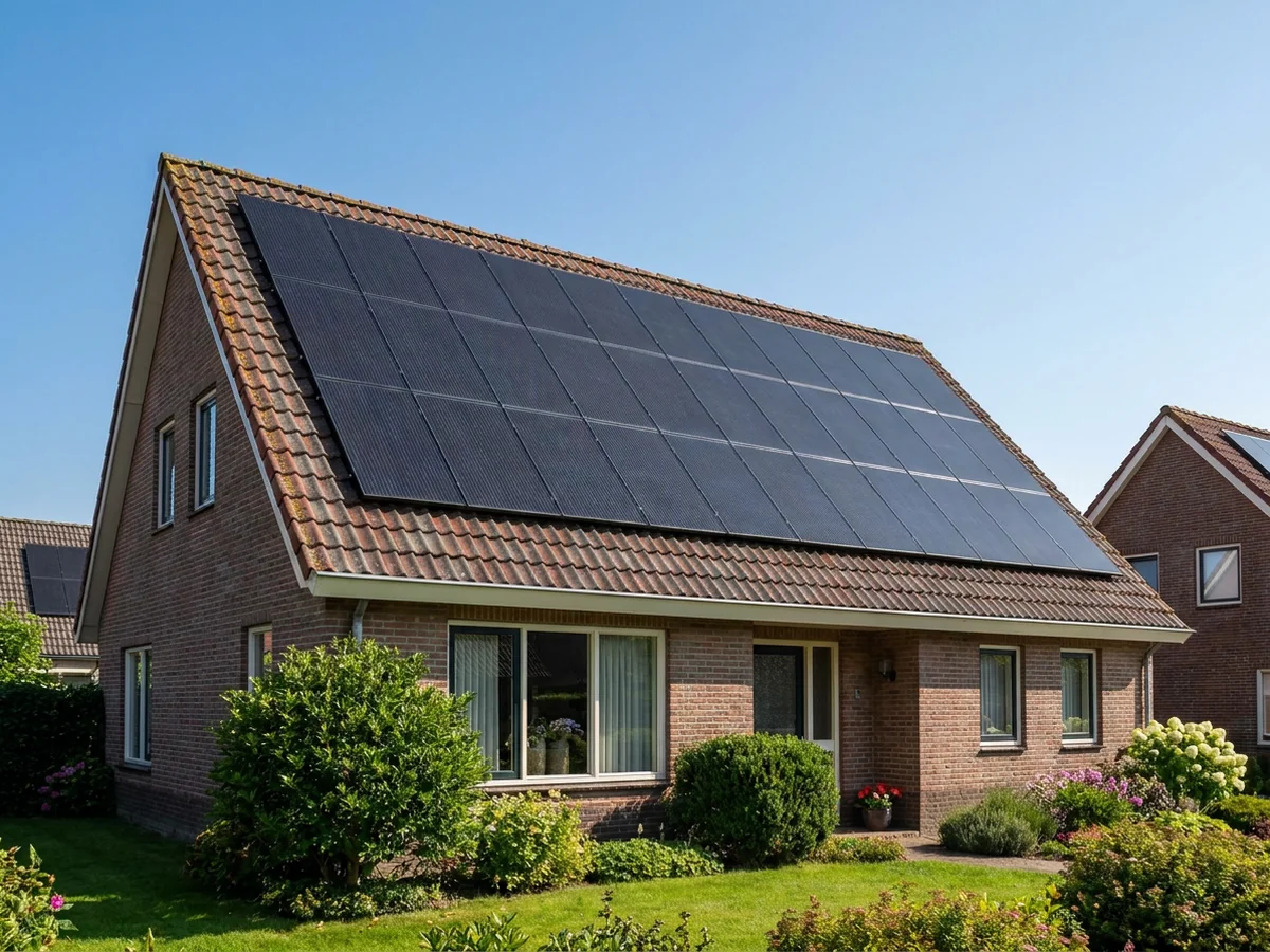 Opbrengst per windrichting: zuid, oost, west en noord vergeleken